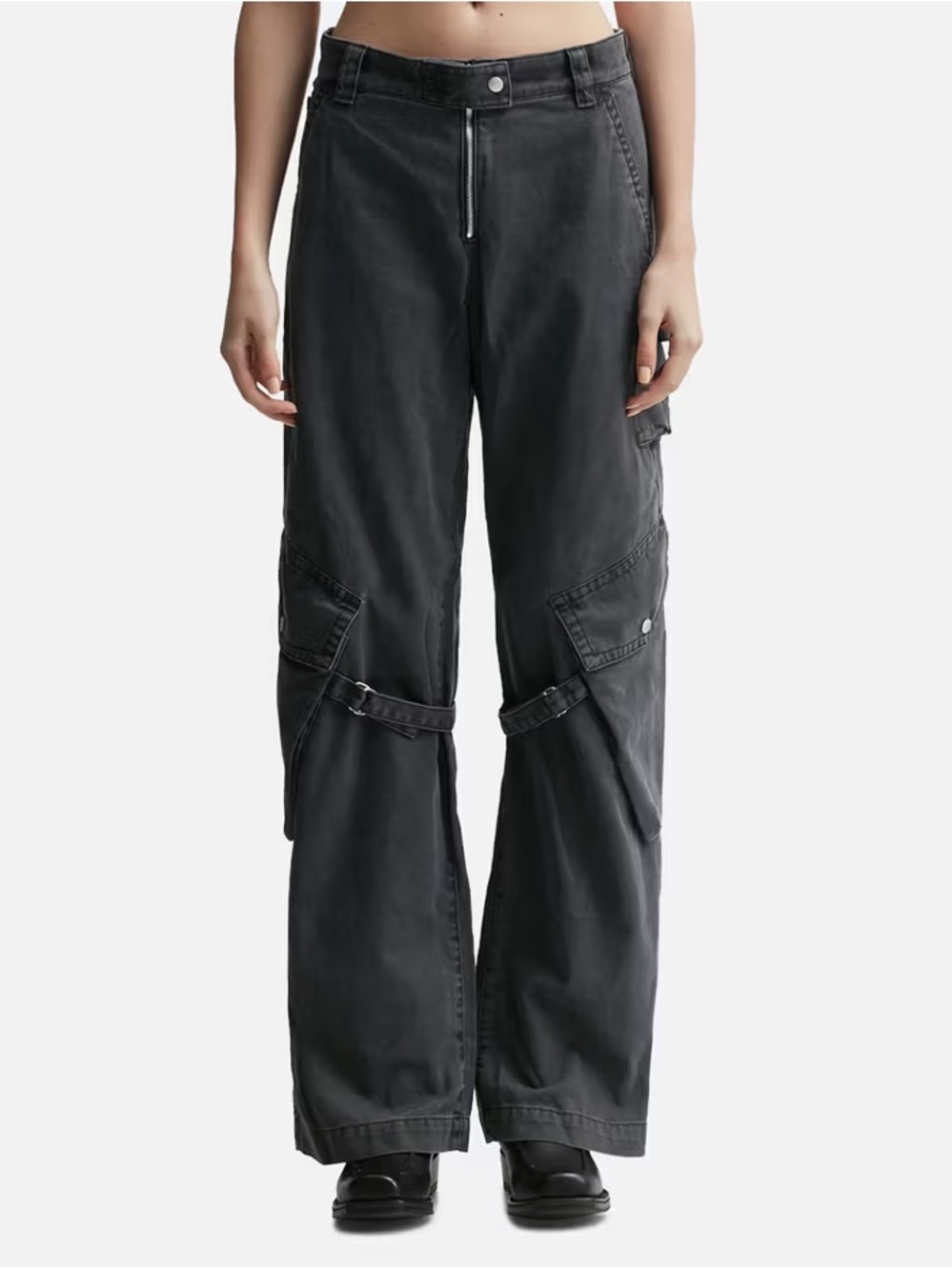 Acne Studios Cargo Trousers in Charcoal - Size 36